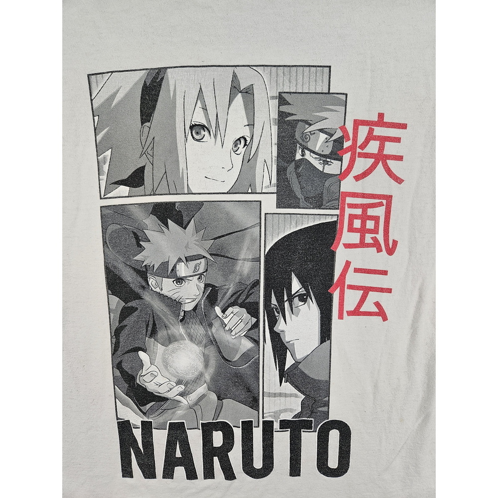 2007 Naruto Shippuden Graphic Tee Sakura Naruto Sasuke T-shirt Size XL - Picture 2 of 10